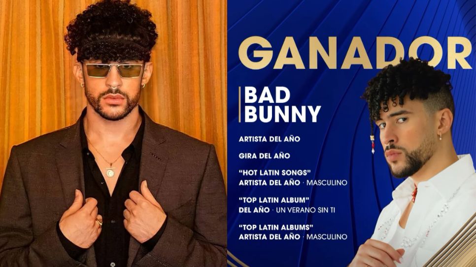 Bad Bunny arrasa en los Premios Billboard de la Música Latina 2022