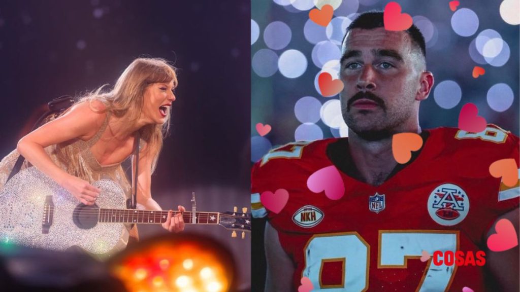Taylor swift besa al final de su concierto a Travis Kelce