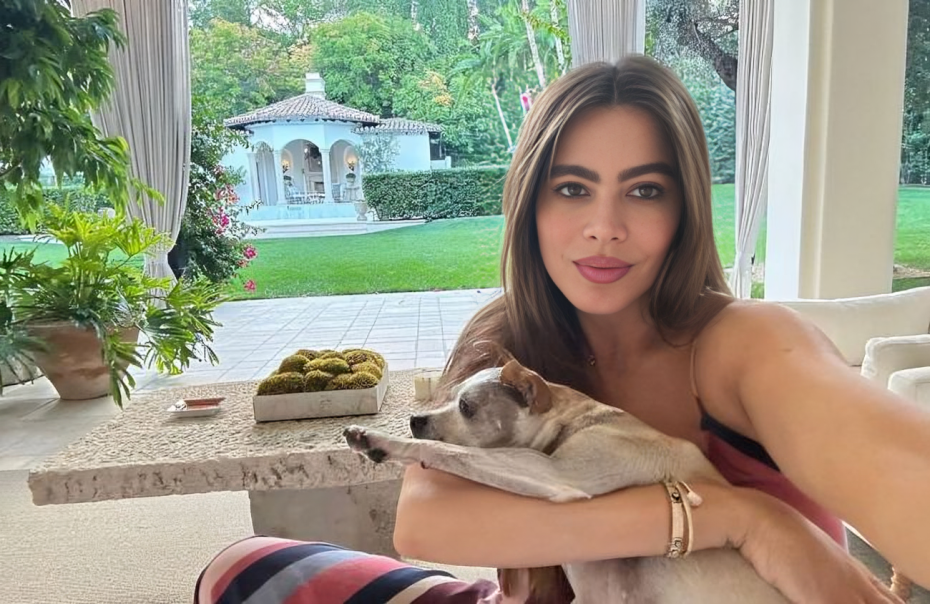 Sofia Vergara en su mansión en los Ángeles