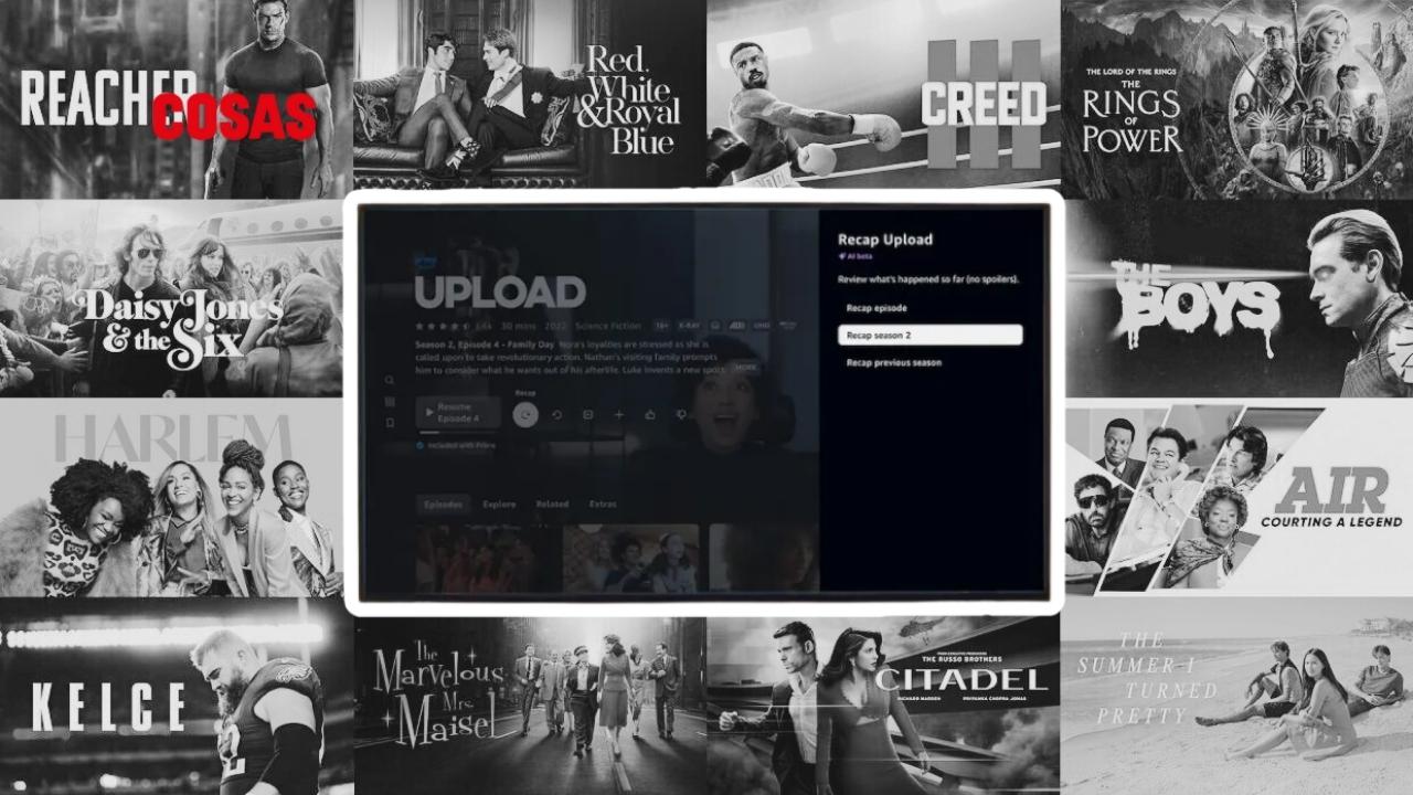 Amazon Prime Video lanza X-Ray Recaps, resúmenes personalizados con IA para retomar series sin spoilers, disponible en Fire TV.